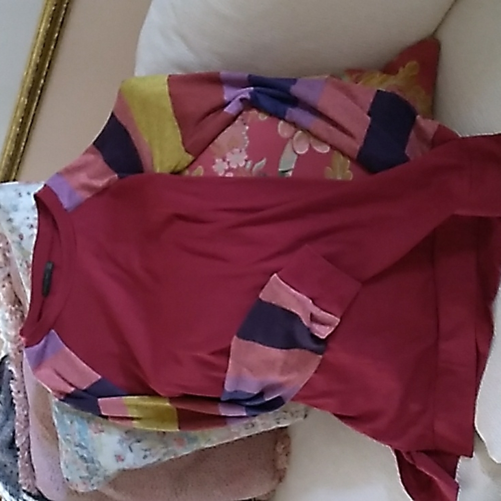 Never worn burgundy knit tunic